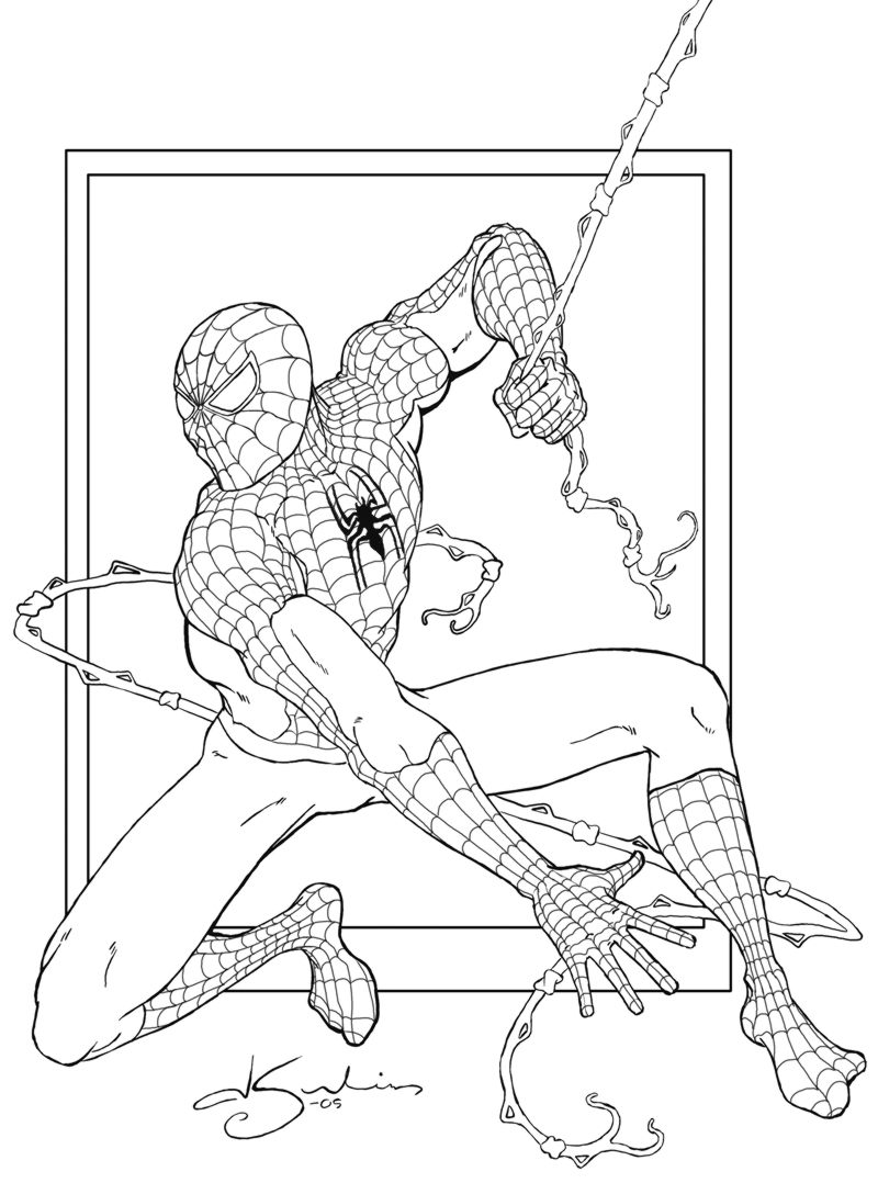 New Amazing Spiderman Coloring Pages for Kids 97