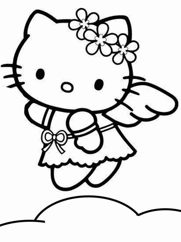 original hello kitty coloring pages