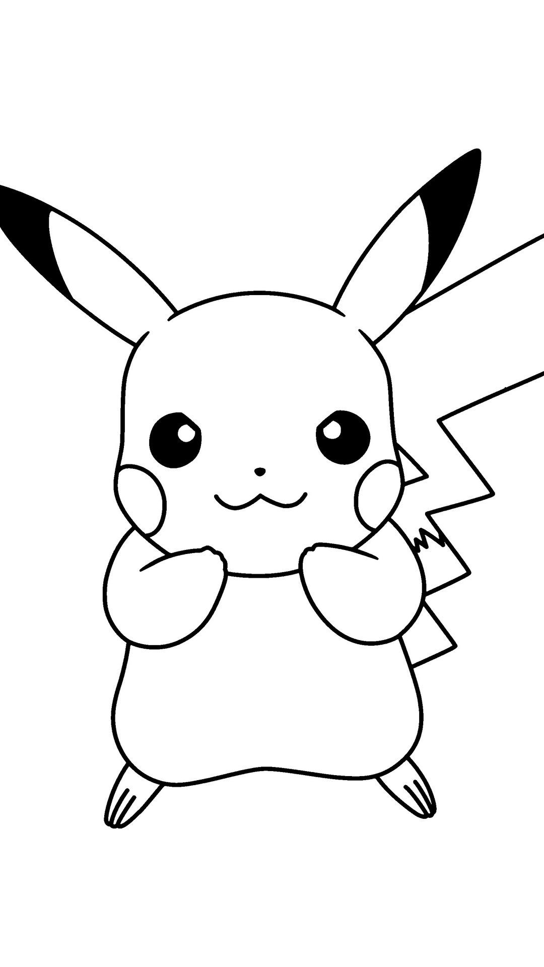 pikachu and pokeball coloring page