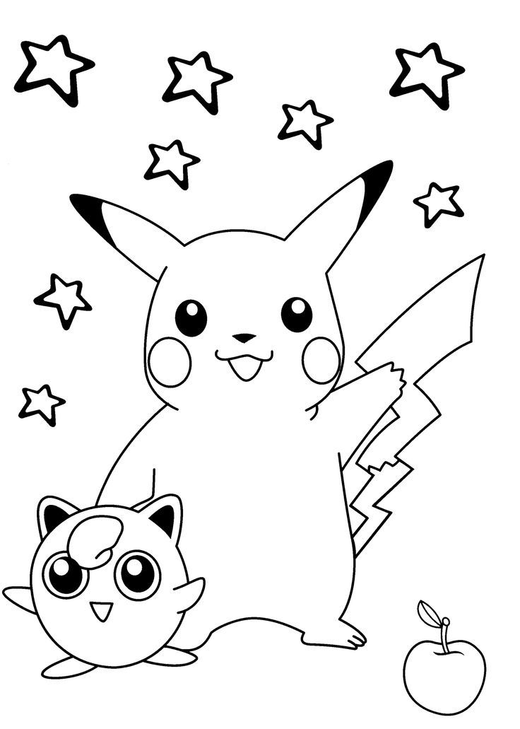 pikachu cat coloring page