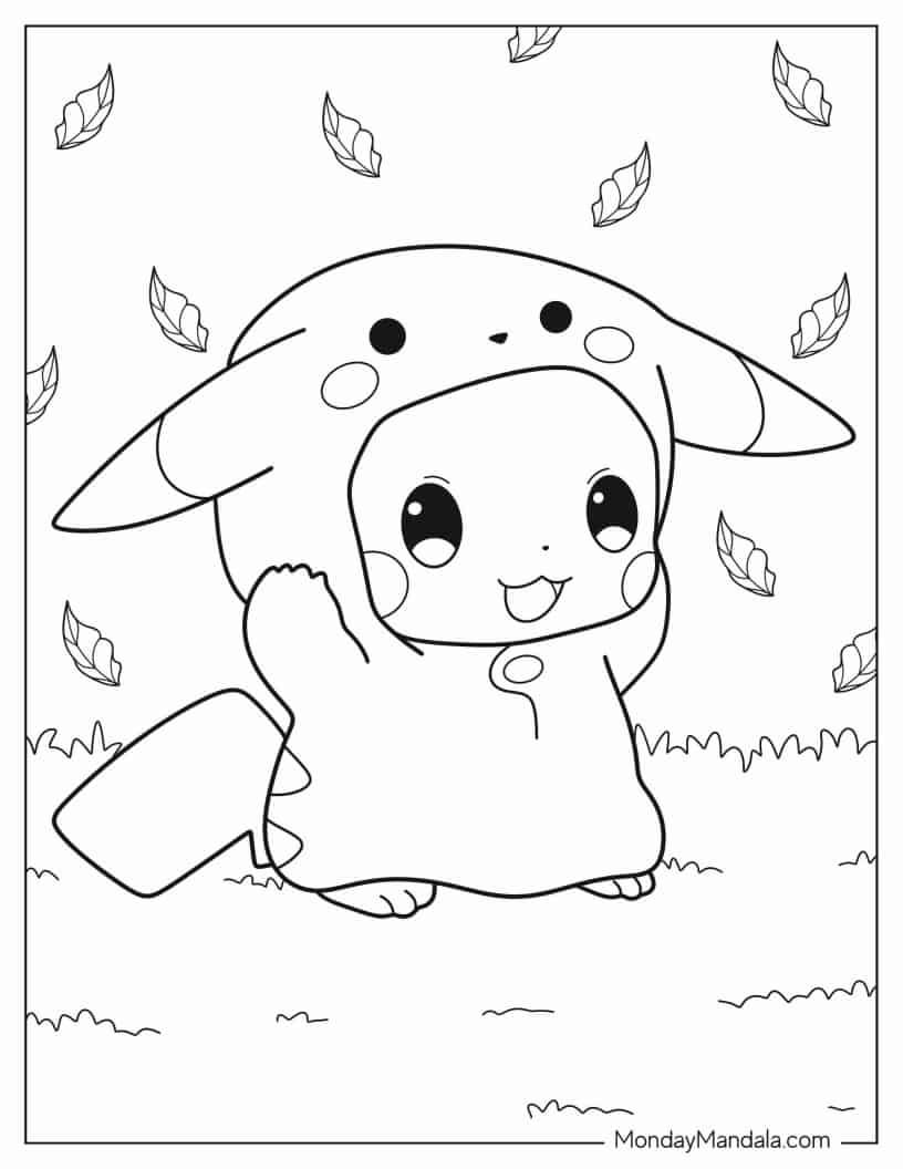 pikachu coloring page pdf free download