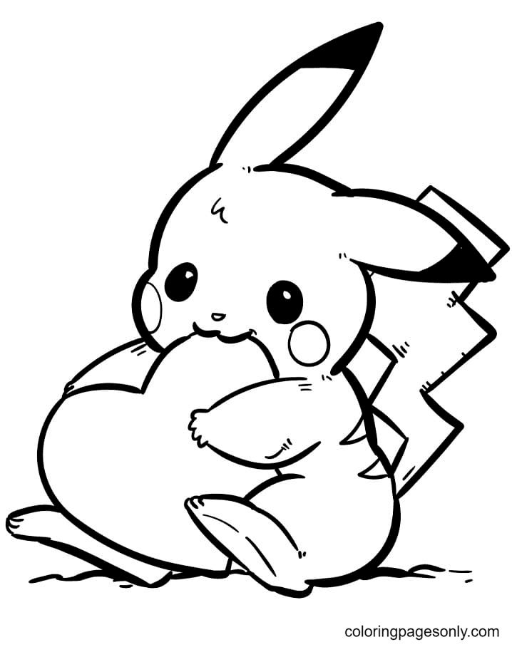 pikachu coloring pages free pdf