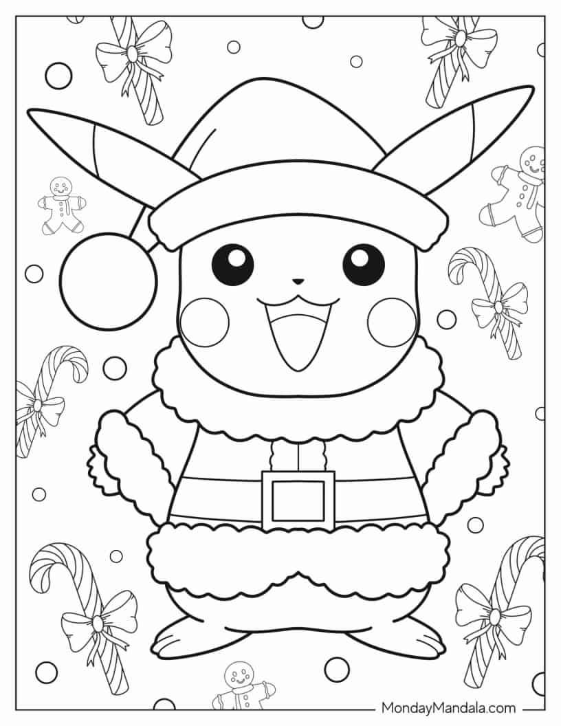 pikachu coloring pages free printable pdf