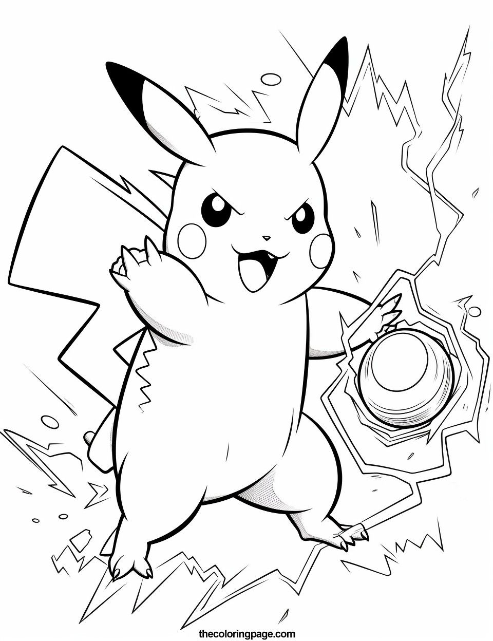 pikachu coloring pages girl