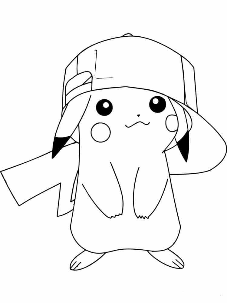 pikachu coloring pages hard