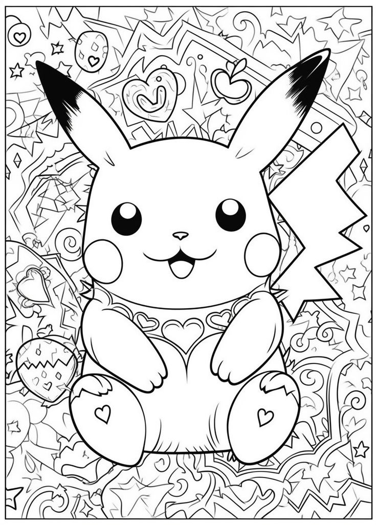 pikachu coloring pages that you can print