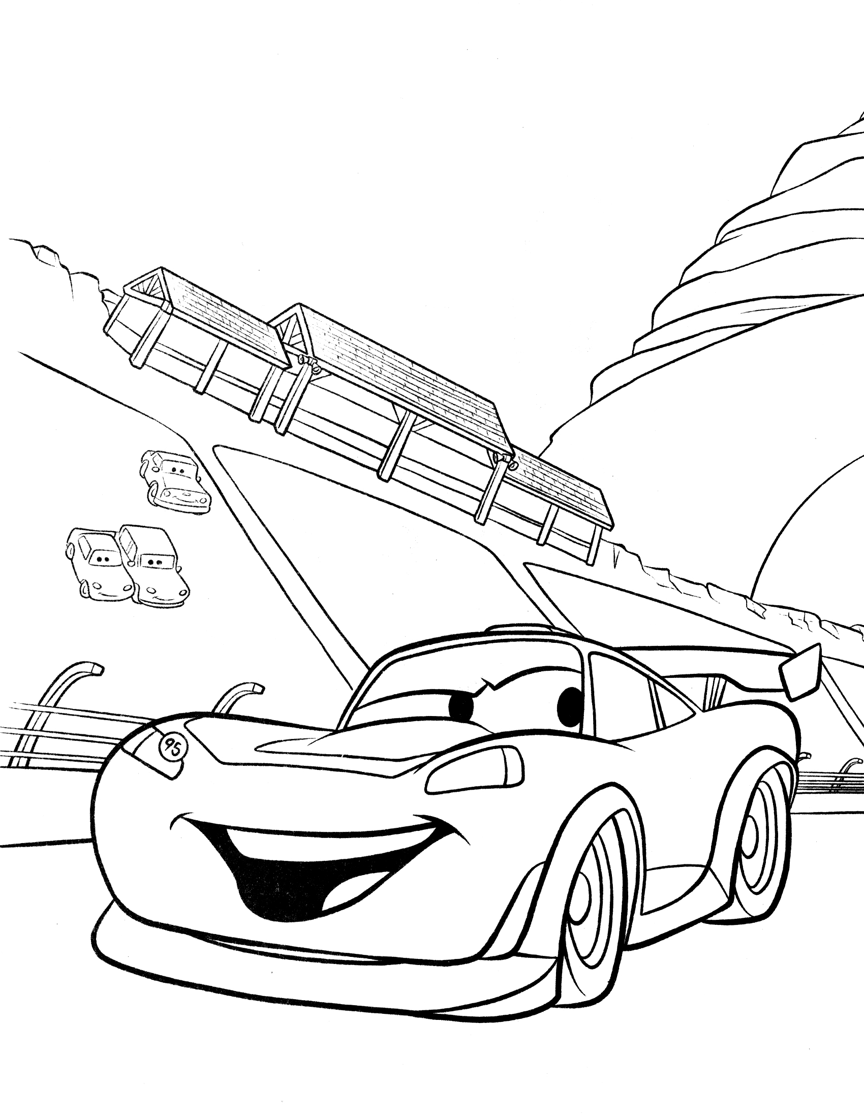 Popular Car Coloring Pages for Kids 1