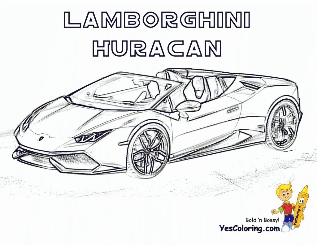 Popular Car Coloring Pages for Kids 130