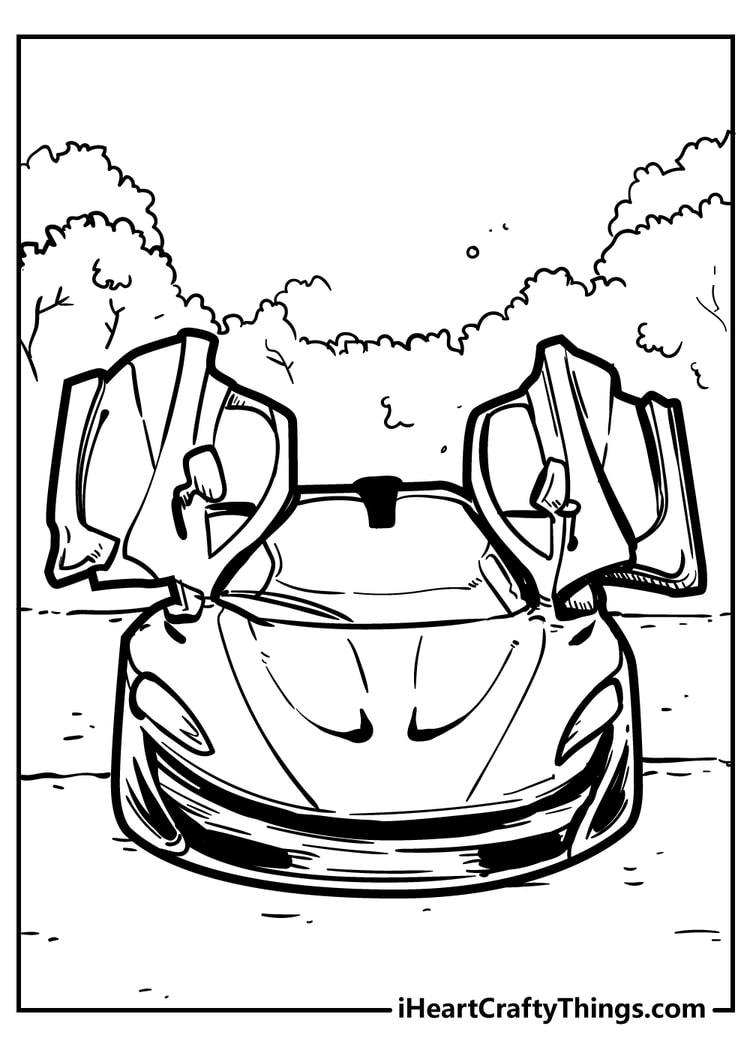 Popular Car Coloring Pages for Kids 133