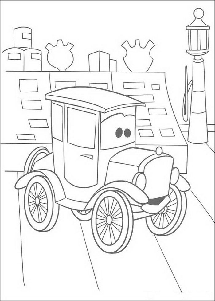 Popular Car Coloring Pages for Kids 138