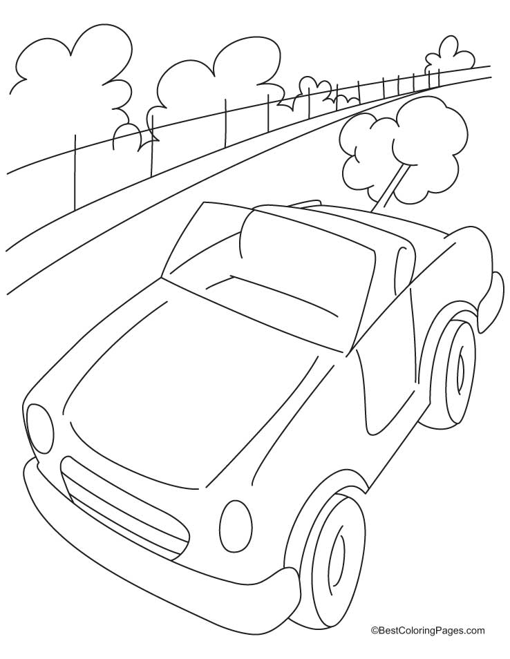 Popular Car Coloring Pages for Kids 139