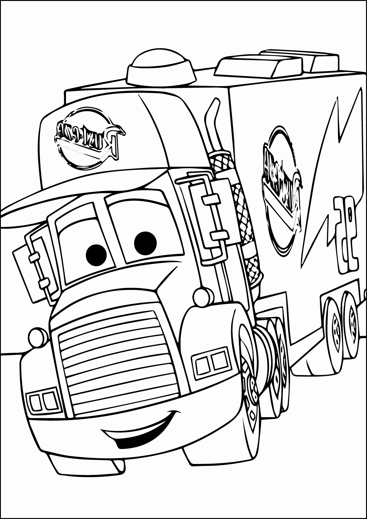 Popular Car Coloring Pages for Kids 16