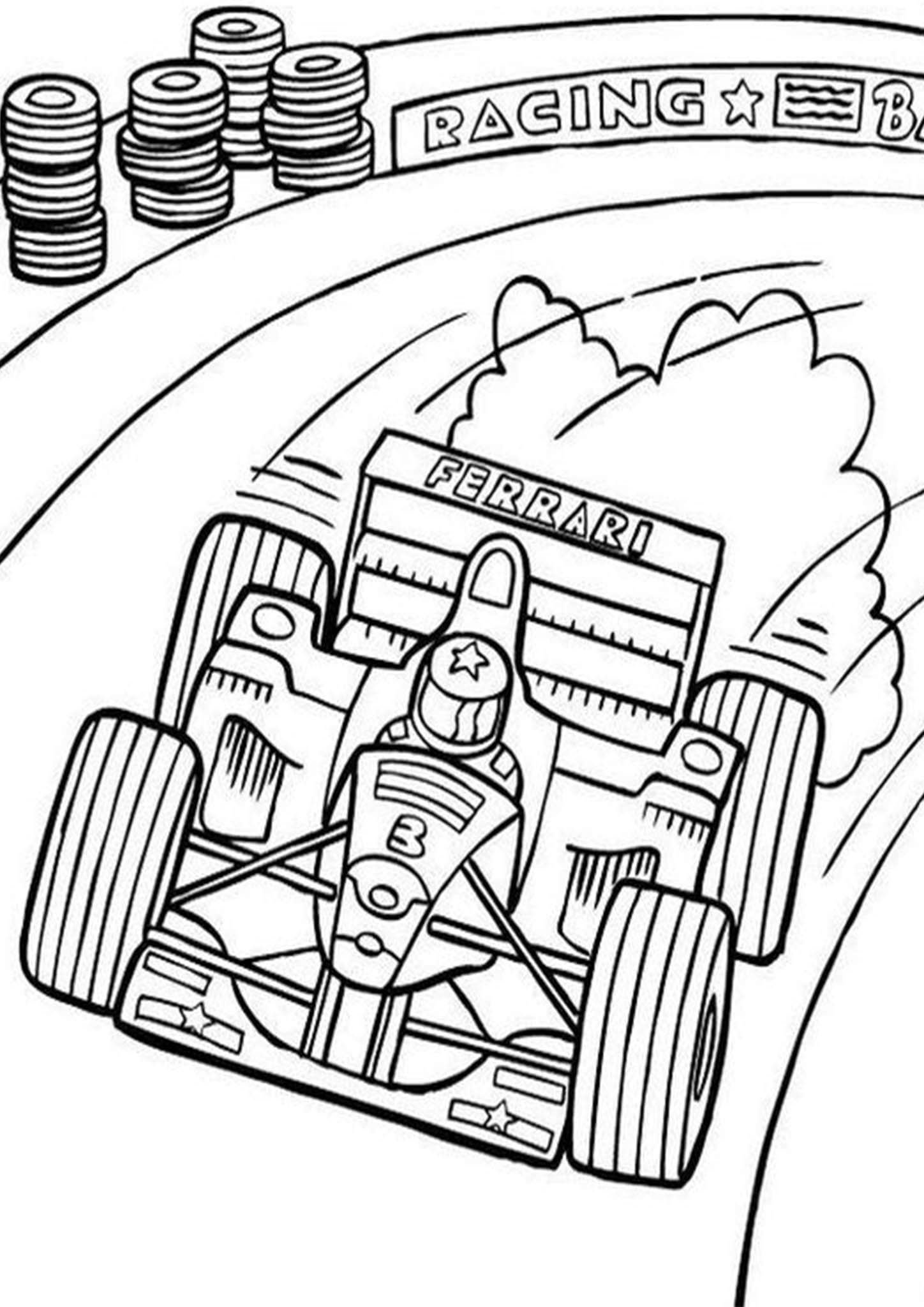 Popular Car Coloring Pages for Kids 18