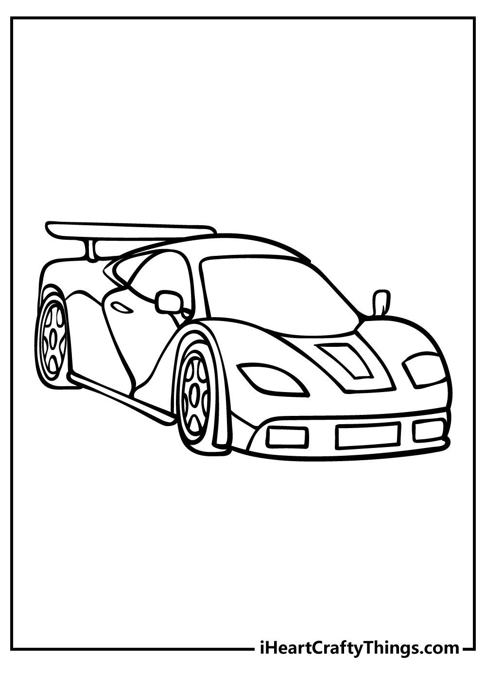 Popular Car Coloring Pages for Kids 21