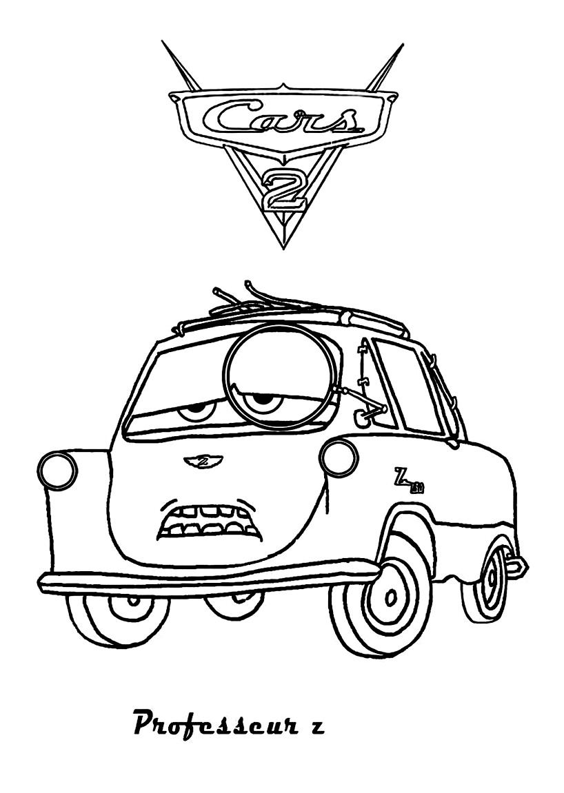 Popular Car Coloring Pages for Kids 22