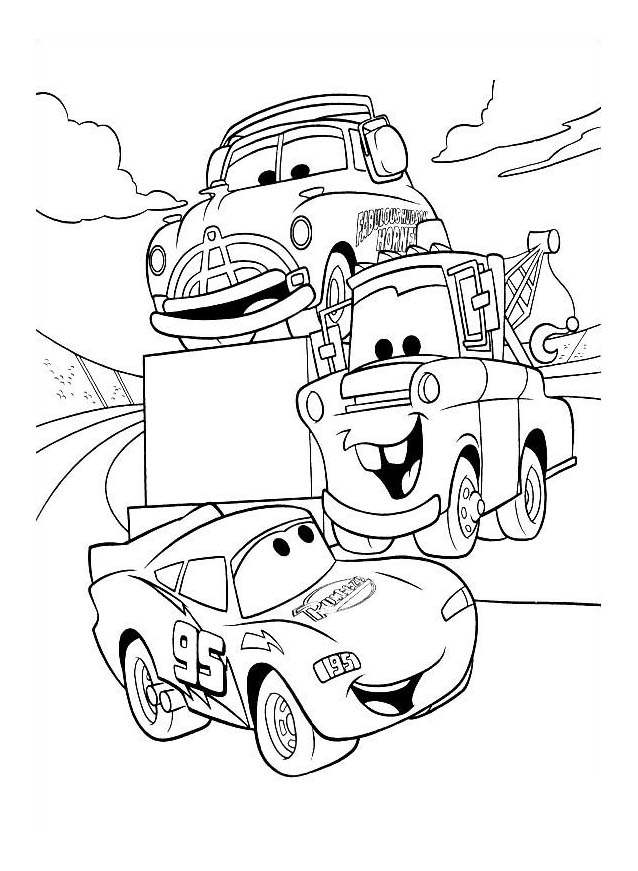 Popular Car Coloring Pages for Kids 3