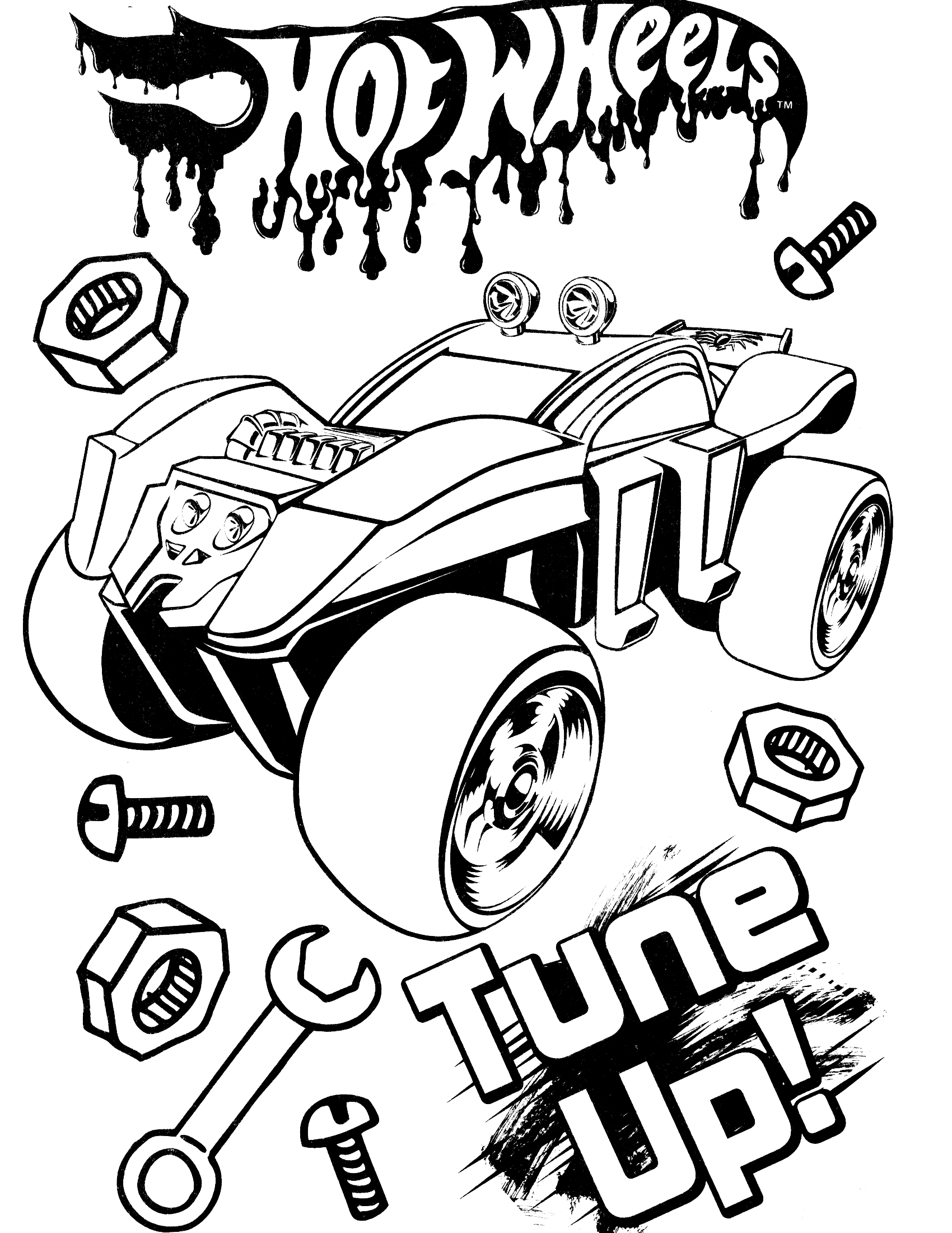 Popular Car Coloring Pages for Kids 34