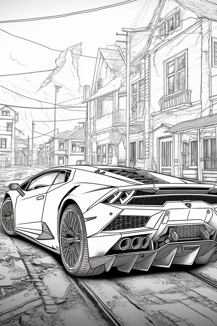 Popular Car Coloring Pages for Kids 48