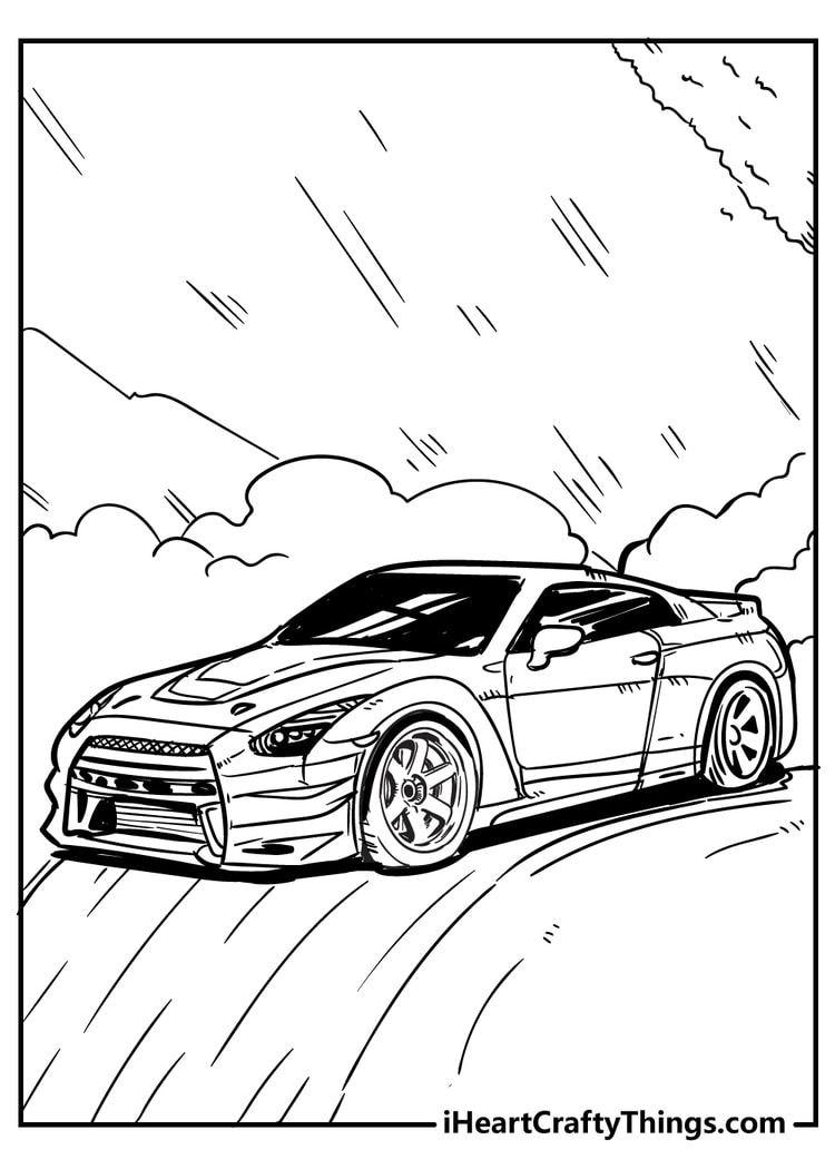 Popular Car Coloring Pages for Kids 50