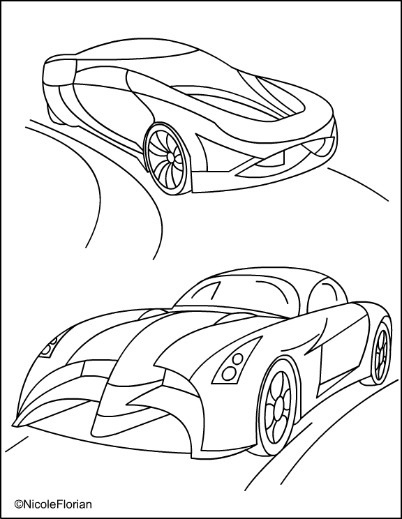 Popular Car Coloring Pages for Kids 58