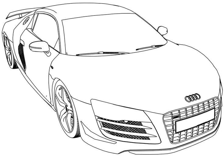 Popular Car Coloring Pages for Kids 68