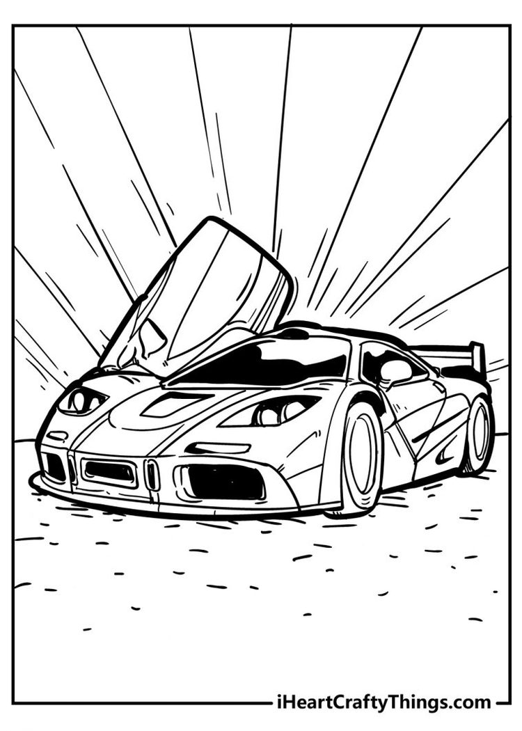 Popular Car Coloring Pages for Kids 69