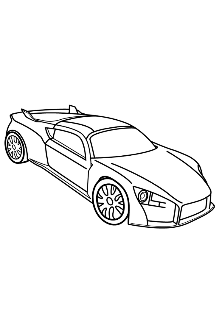 Popular Car Coloring Pages for Kids 73