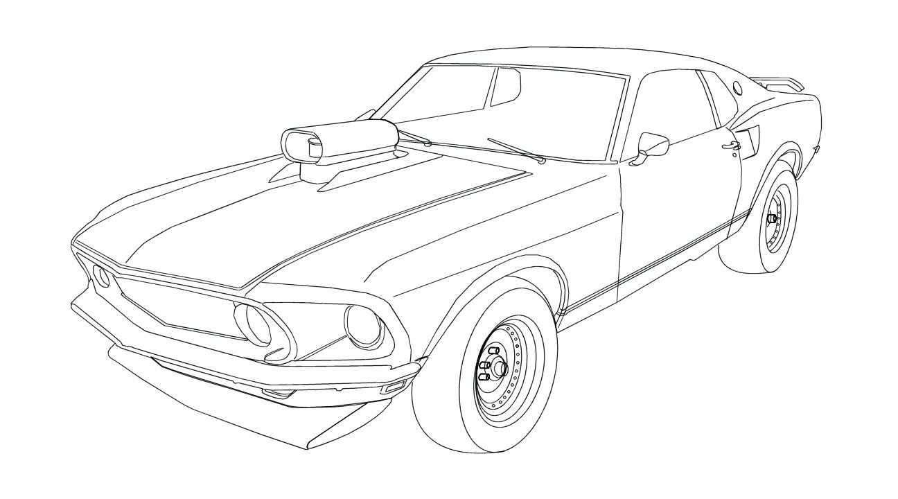 Popular Car Coloring Pages for Kids 85