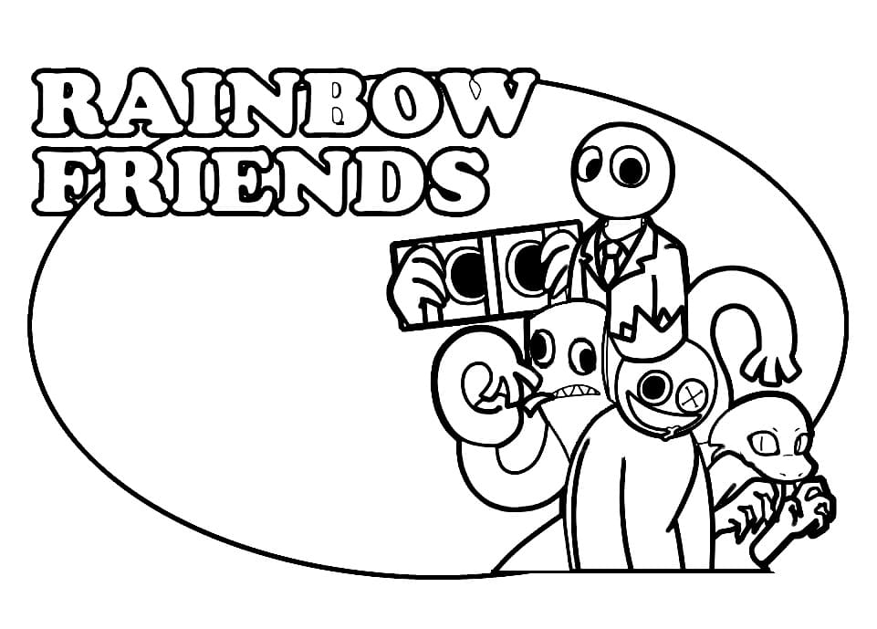 Rainbow Friends Coloring Pages All Printable 15