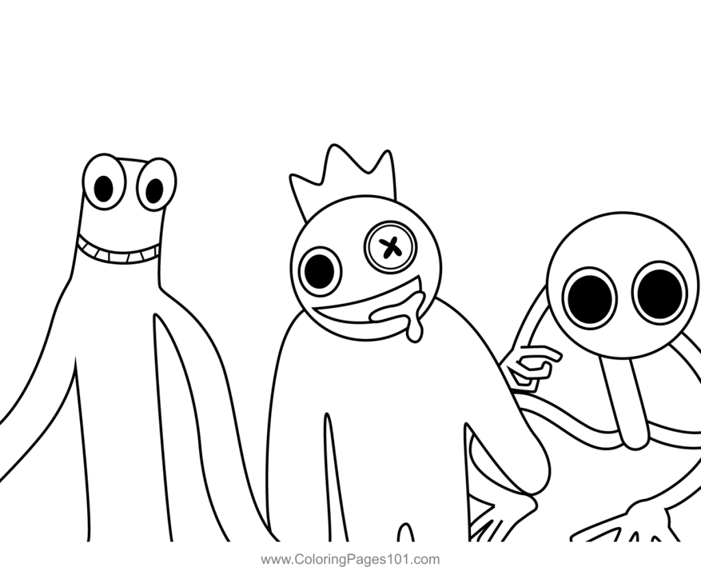 Rainbow Friends Coloring Pages All Printable 18