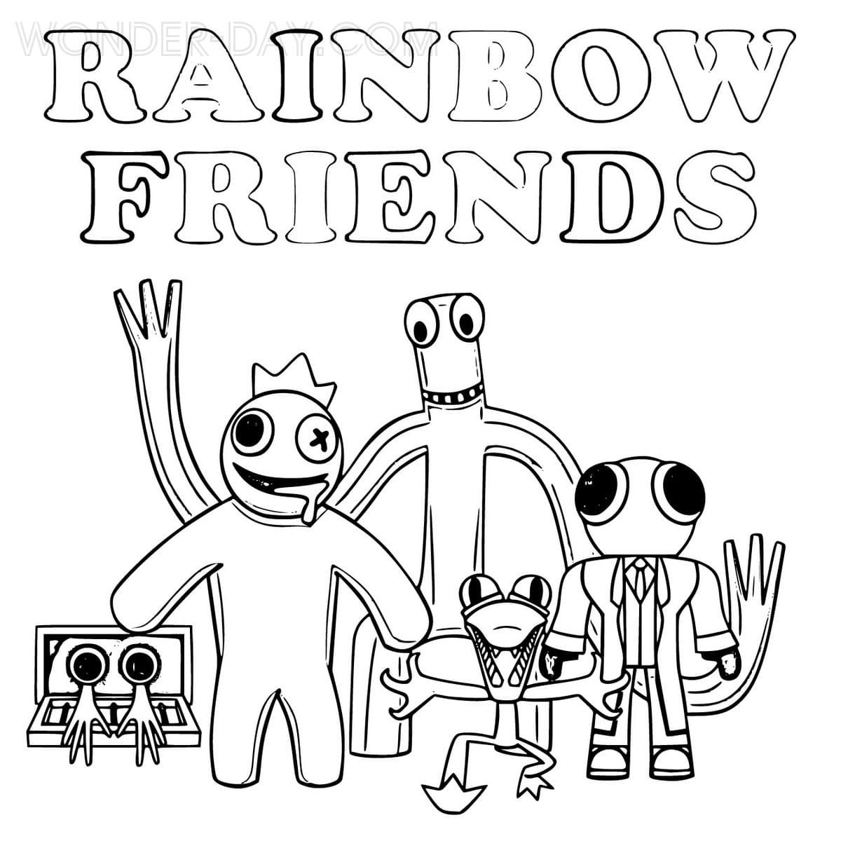 Rainbow Friends Coloring Pages All Printable 35