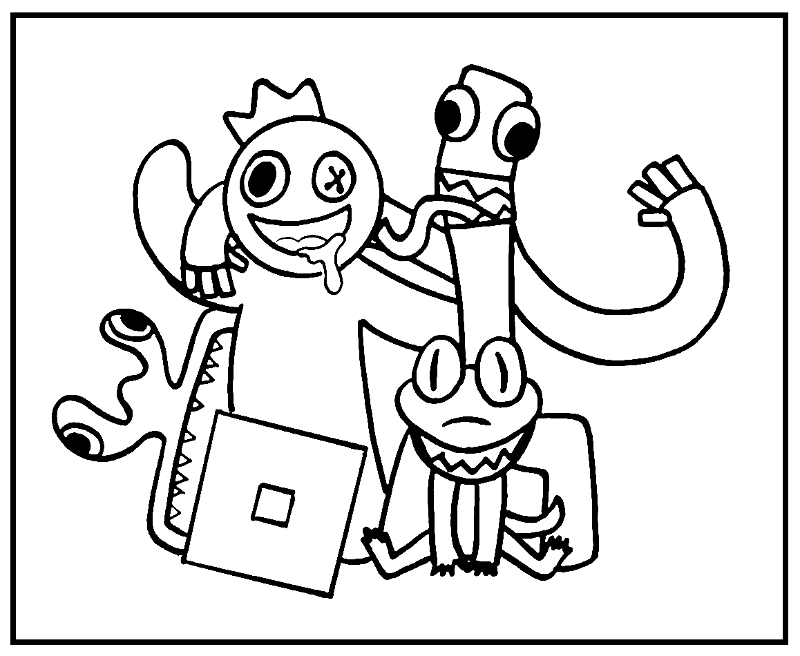 Rainbow Friends Coloring Pages All Printable 46