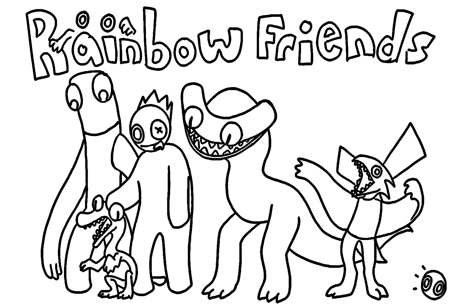 Rainbow Friends Coloring Pages All Printable 5