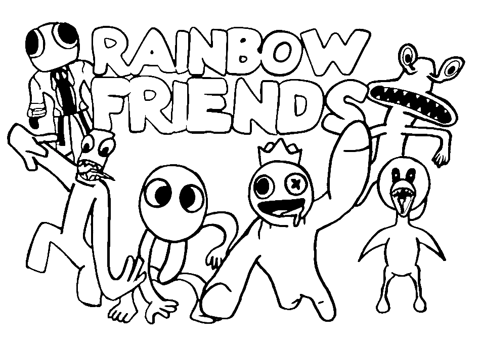 Rainbow Friends Coloring Pages All Printable 53