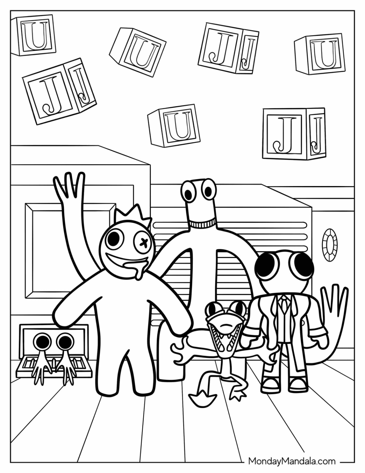 Rainbow Friends Coloring Pages All Printable 60