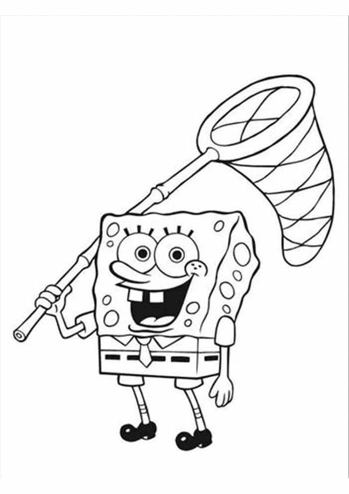 Spongebob Cartoon Coloring Pages Printable 104