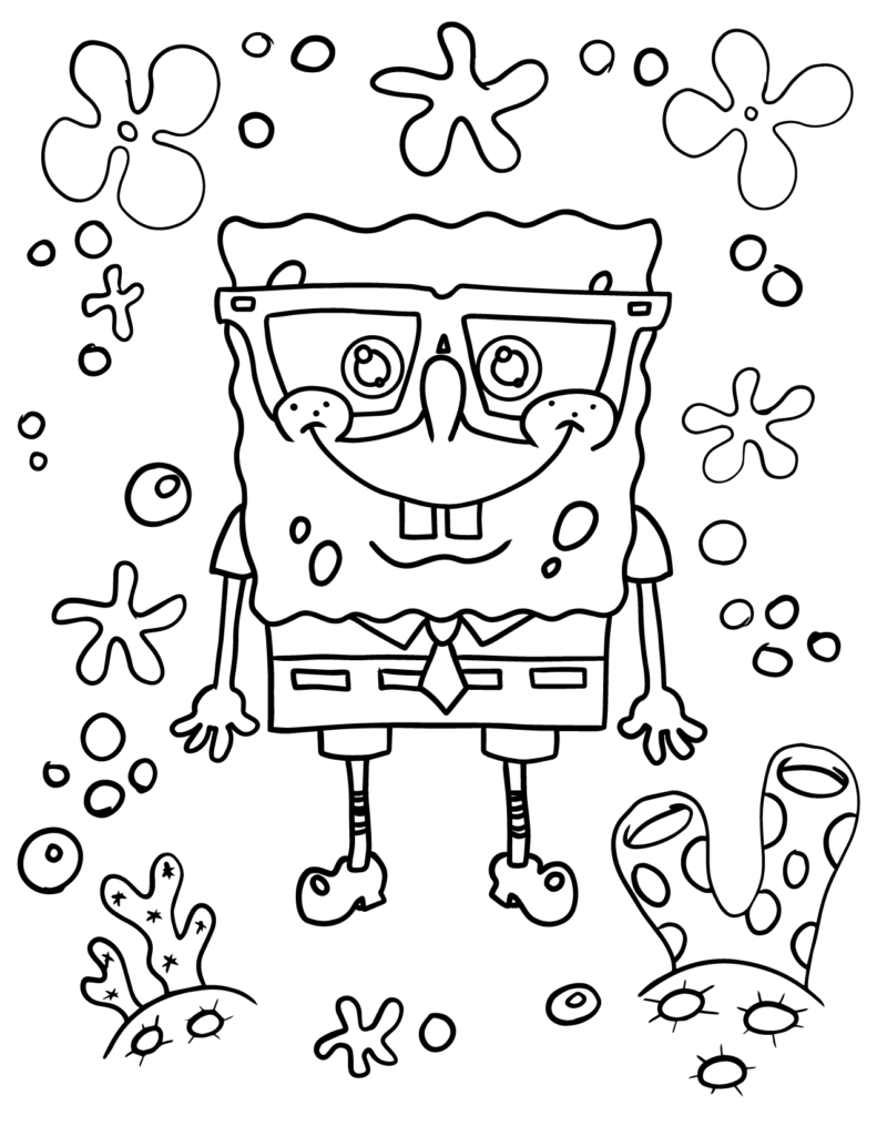 Spongebob Cartoon Coloring Pages Printable 106