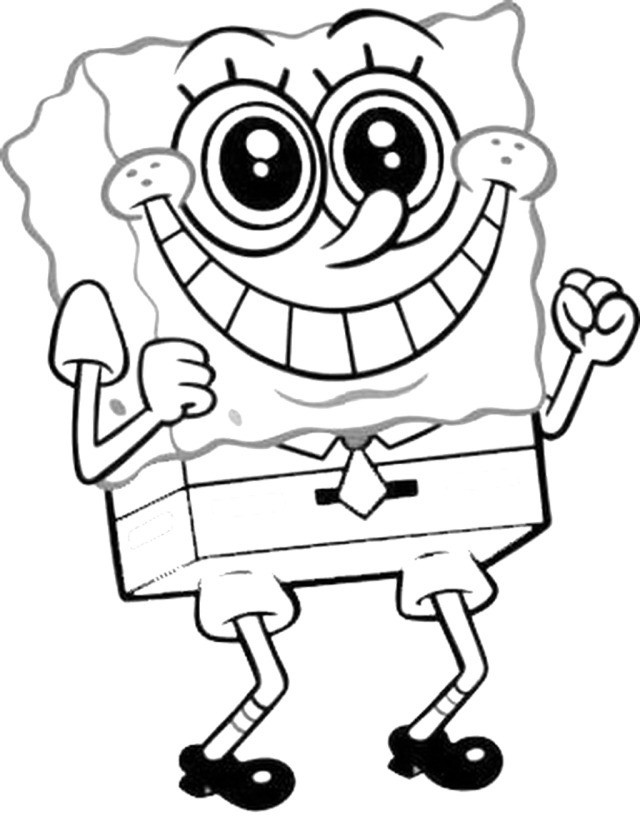 Spongebob Cartoon Coloring Pages Printable 107