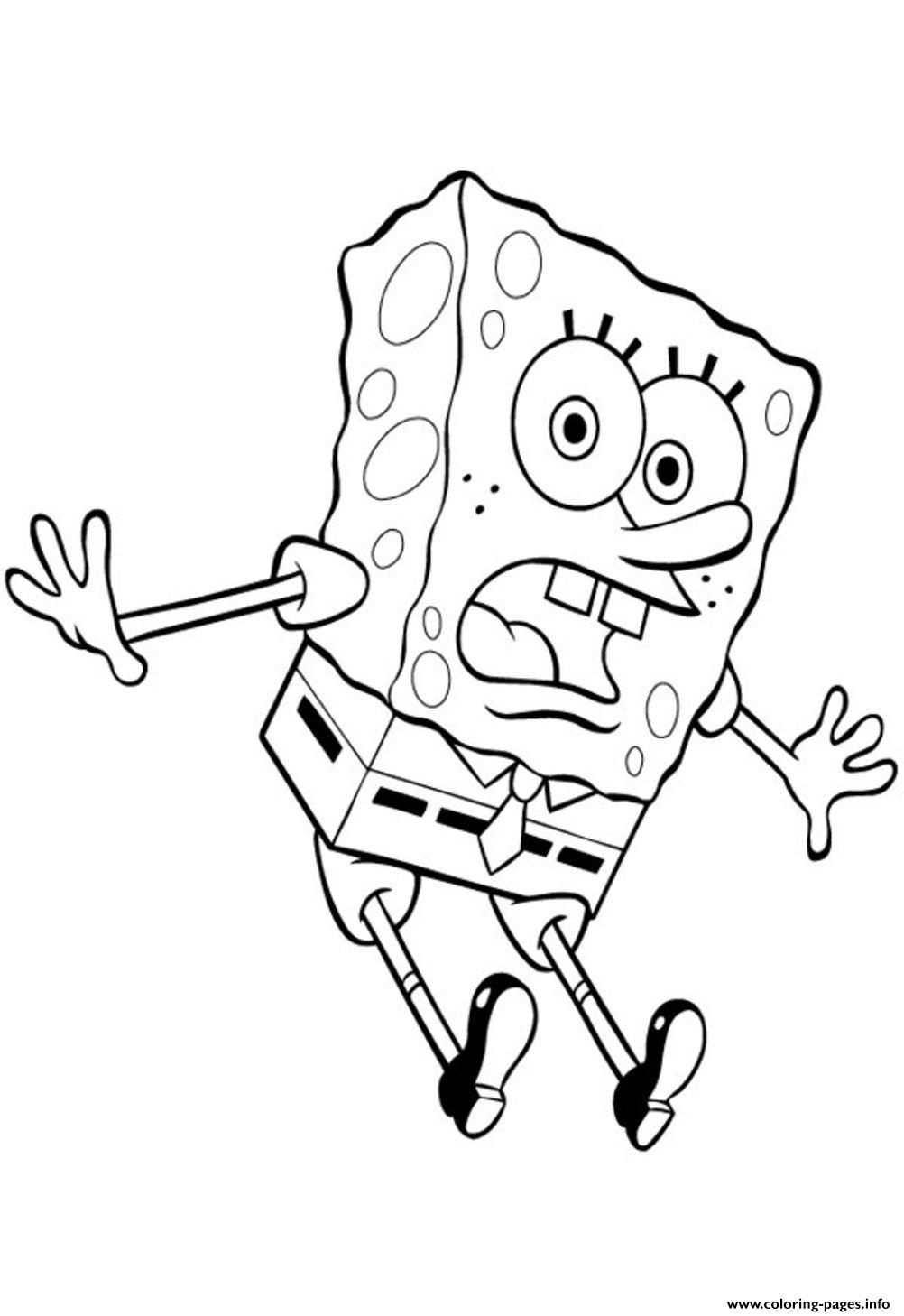 Spongebob Cartoon Coloring Pages Printable 108