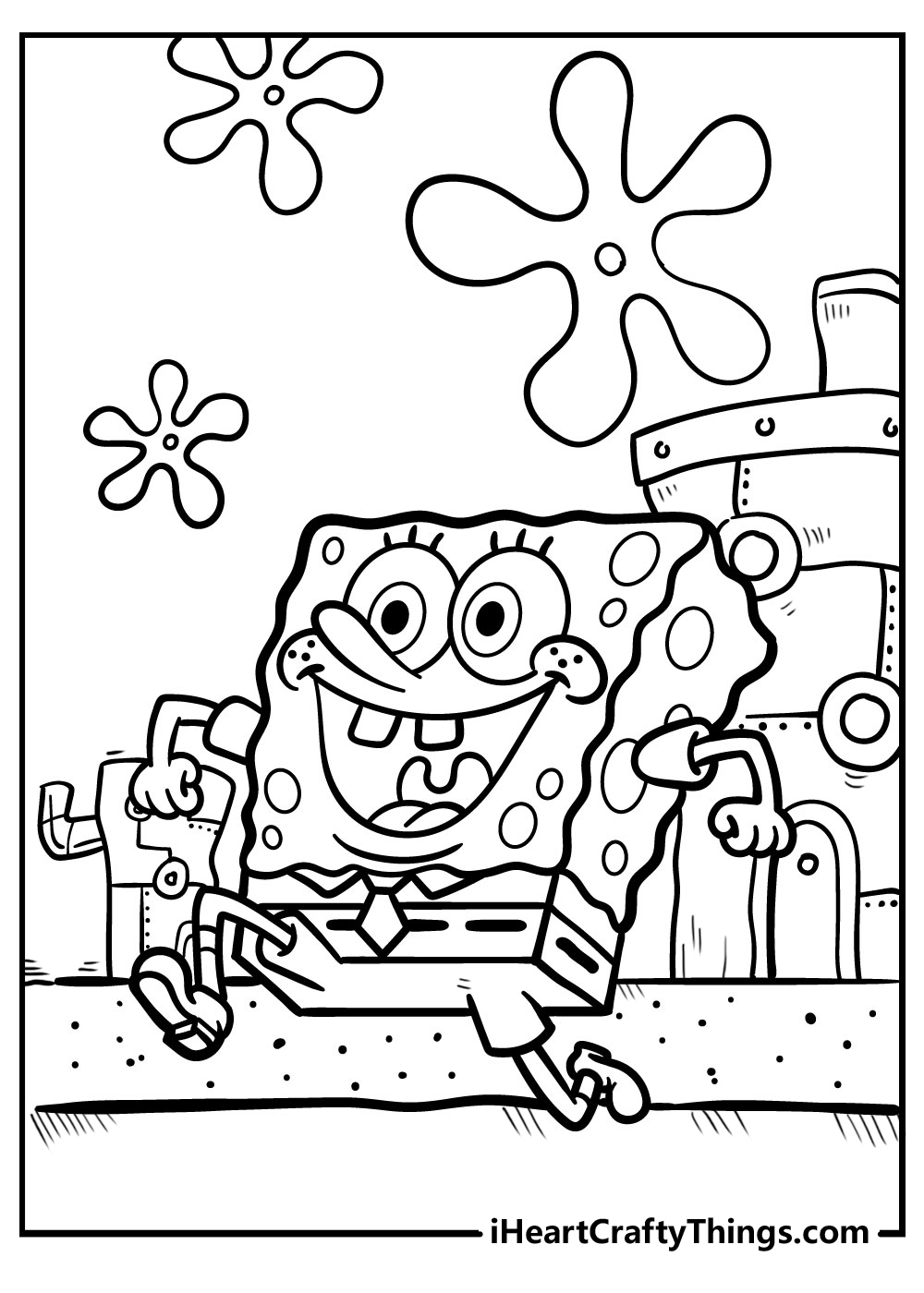 Spongebob Cartoon Coloring Pages Printable 18