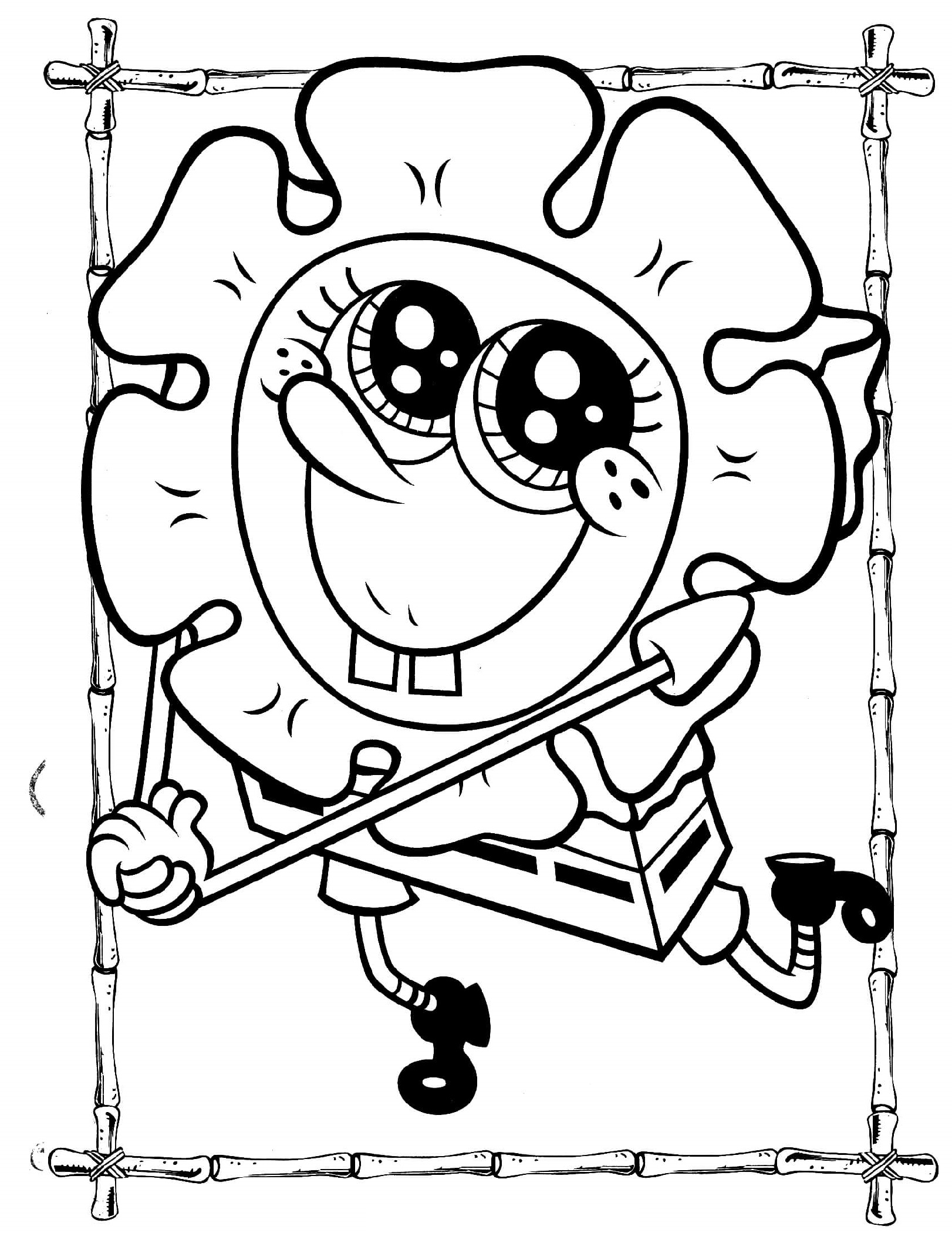 Spongebob Cartoon Coloring Pages Printable 24