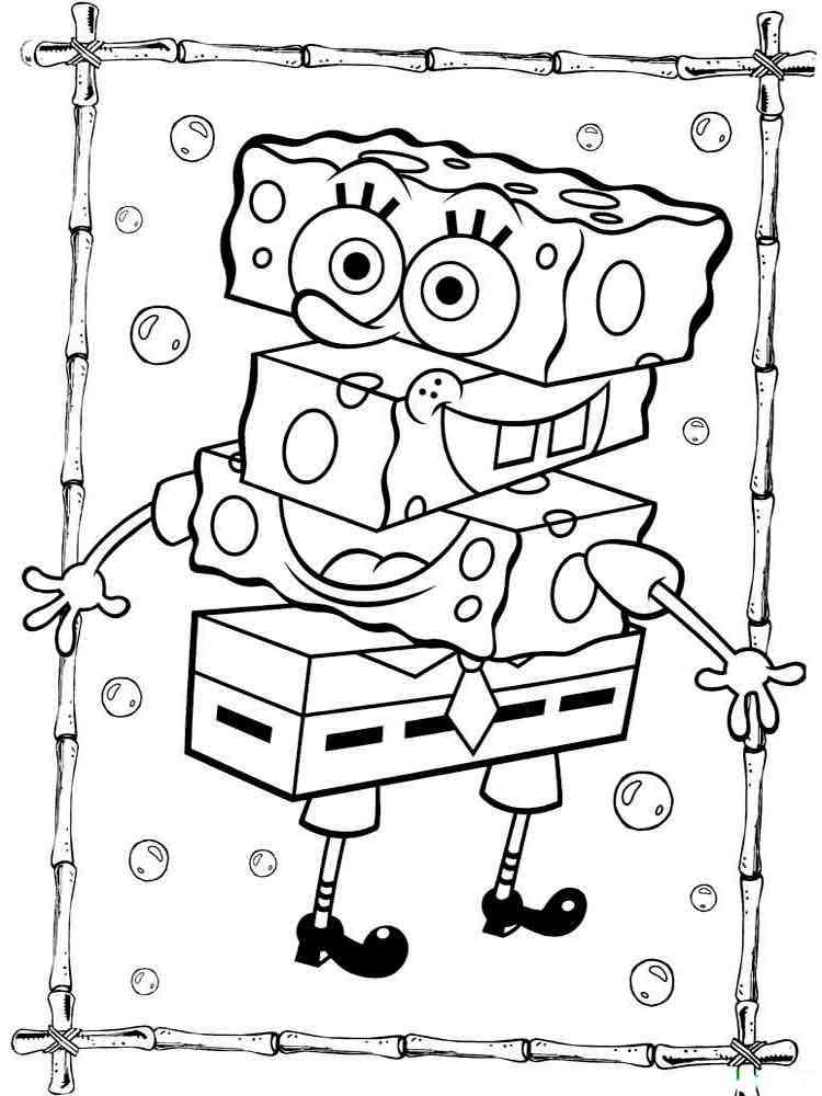 Spongebob Cartoon Coloring Pages Printable 34