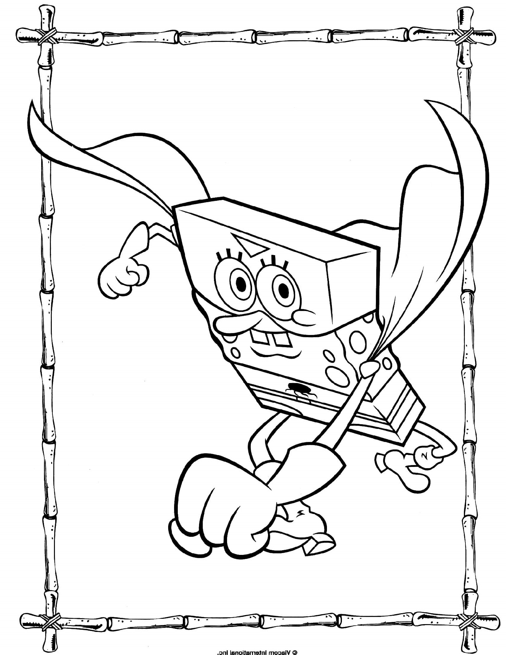 Spongebob Cartoon Coloring Pages Printable 39