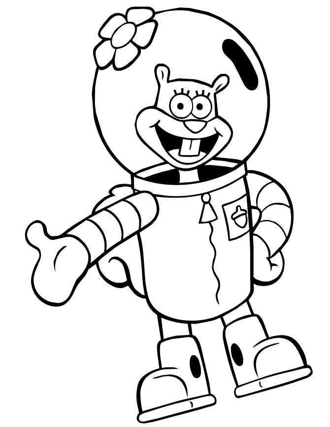 Spongebob Cartoon Coloring Pages Printable 4