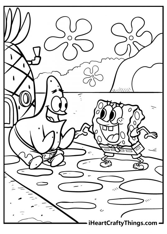 Spongebob Cartoon Coloring Pages Printable 42