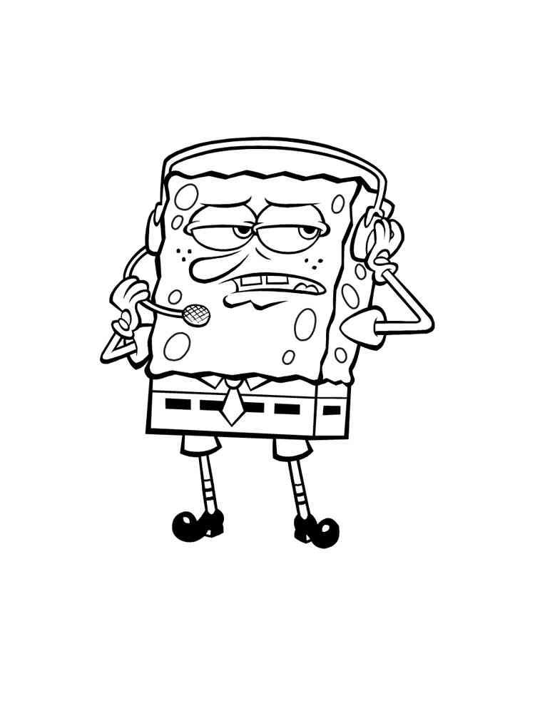 Spongebob Cartoon Coloring Pages Printable 45