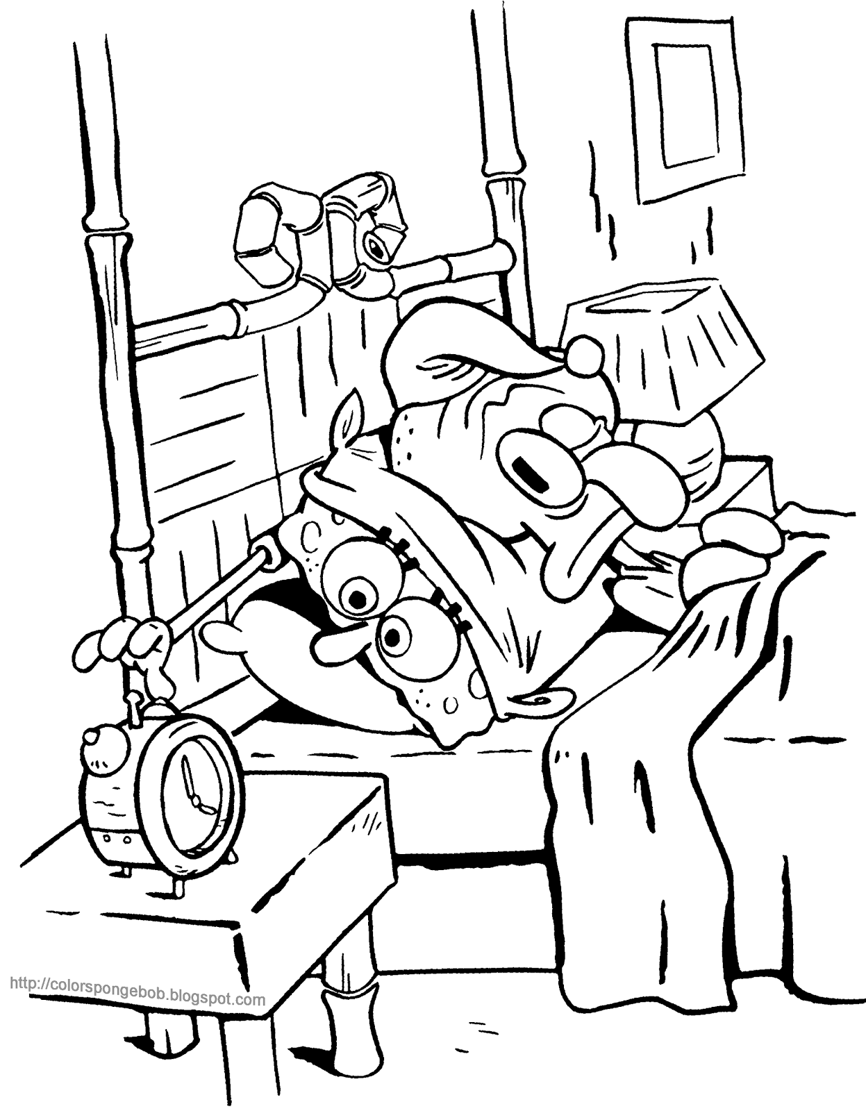 Spongebob Cartoon Coloring Pages Printable 46