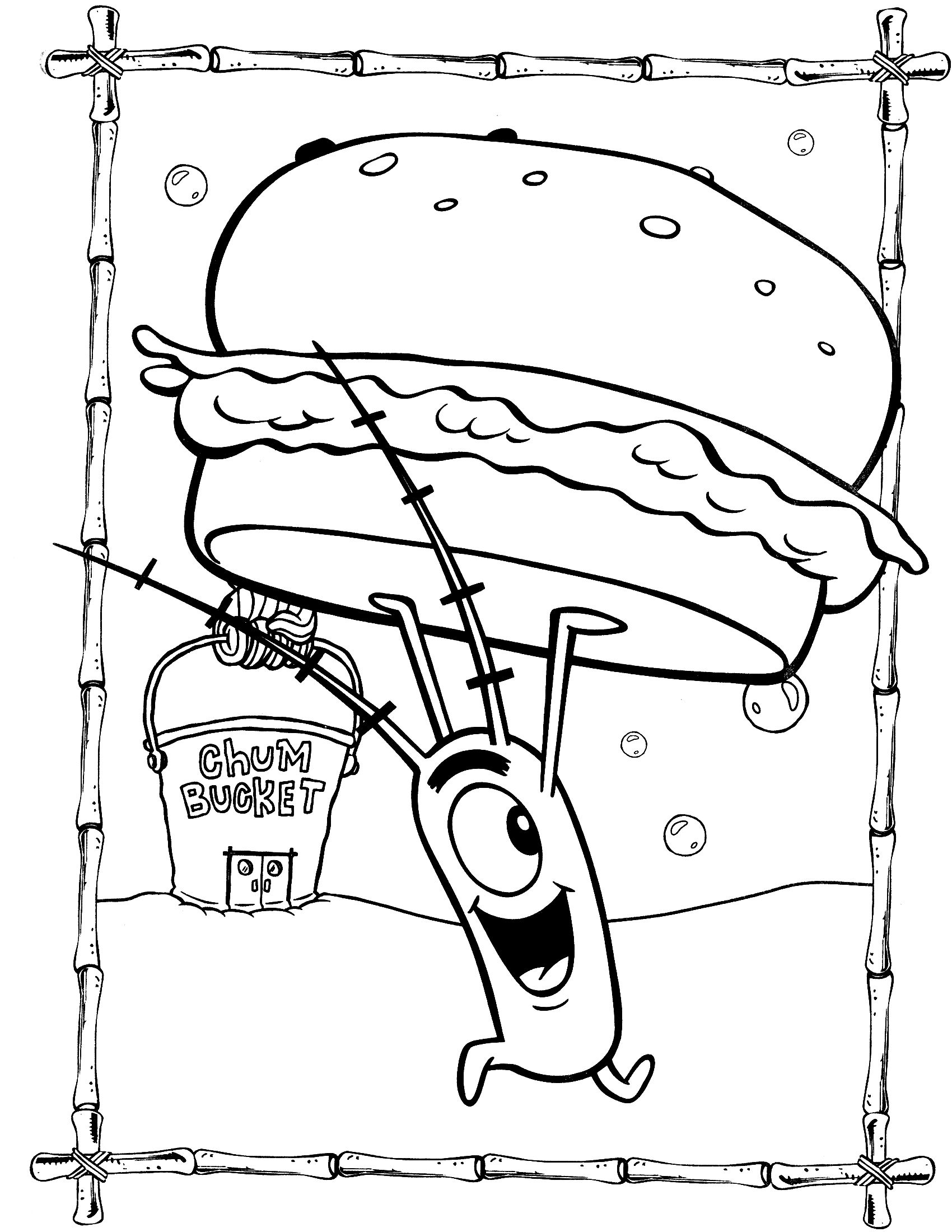 Spongebob Cartoon Coloring Pages Printable 51