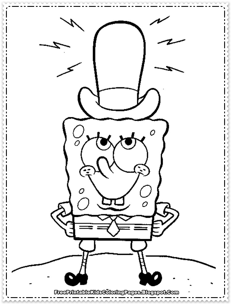 Spongebob Cartoon Coloring Pages Printable 54