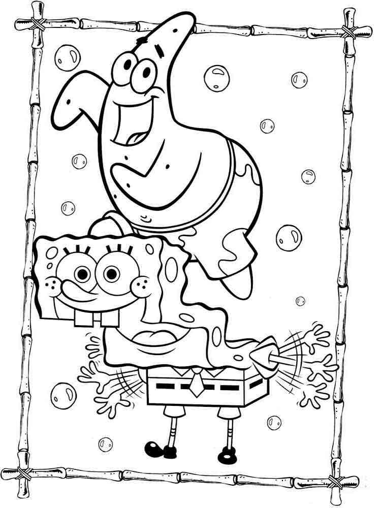 Spongebob Cartoon Coloring Pages Printable 59